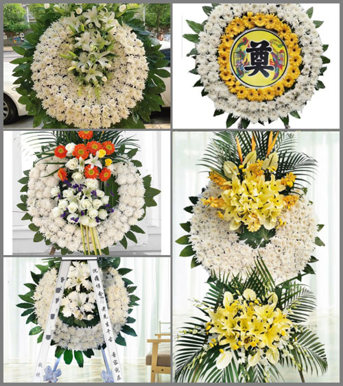 广东肇庆市封开县杏花镇花圈速递